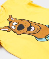 Conjunto-Infantil-Scooby-Doo-de-Camiseta-Manga-Curta-Mostarda---Bermuda-em-Moletom-Preta-9876590-Preto_4