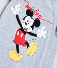 Macacao-Infantil-Mickey-em-Plush-com-Pezinho-Manga-Longa-Cinza-Mescla-9839862-Cinza_Mescla_4