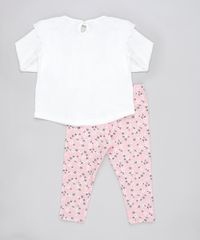Conjunto-Infantil-de-Blusa-com-Laise-Manga-Longa-Off-White---Calca-Legging-Estampada-Floral-Rosa-9905226-Rosa_2
