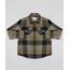 Camisa-Infantil-Estampada-Xadrez-em-Flanela-com-Bolsos-Verde-Militar-9808452-Verde_Militar_1