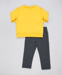 Conjunto-Infantil-Pateta-de-Blusao-Mostarda---Calca-em-Moletom-Felpado-Cinza-Mescla-Escuro-9876587-Cinza_Mescla_Escuro_2