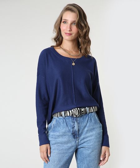 Sueter-Feminino-em-Trico-com-Friso-Manga-Morcego-Azul-Marinho-9799576-Azul_Marinho_1