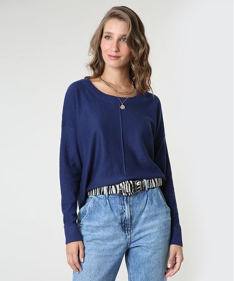 Sueter-Feminino-em-Trico-com-Friso-Manga-Morcego-Azul-Marinho-9799576-Azul_Marinho_1
