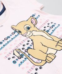 Conjunto-Infantil-Nala-O-Rei-Leao-de-Blusa-Manga-Curta-Rosa-Claro---Short-em-Moletom-Azul-Marinho-9880763-Azul_Marinho_5