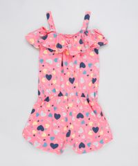 Macaquinho-Infantil-Open-Shoulder-Estampado-de-Coracao-Manga-Curta-com-Laco-Rosa-9913805-Rosa_2