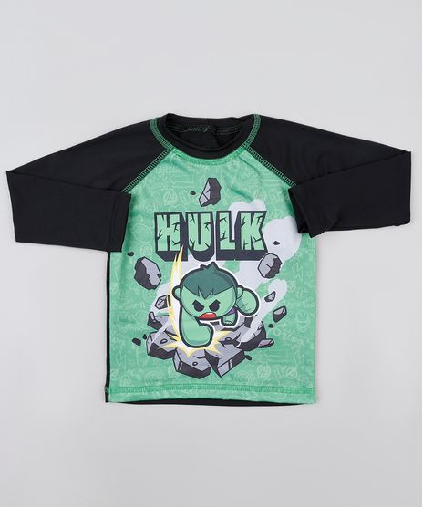 Camiseta-de-Praia-Infantil-Hulk-Raglan-com-Protecao-UV50---Preta-9889237-Preto_1
