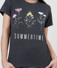 Blusa-Feminina-Floral--Summer-Time--Manga-Curta-Decote-Redondo-Cinza-Mescla-Escuro-9932997-Cinza_Mescla_Escuro_4
