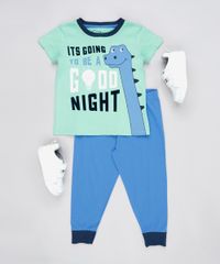 Pijama-Infantil-Dinossauro-Manga-Curta-Verde-9879629-Verde_3