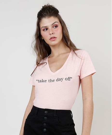 Blusa-Feminina--Take-the-Day-Off--Manga-Curta-Decote-V-Coral-9920156-Coral_1