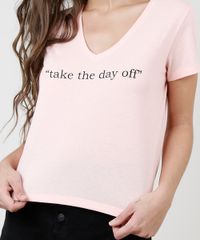 Blusa-Feminina--Take-the-Day-Off--Manga-Curta-Decote-V-Coral-9920156-Coral_4