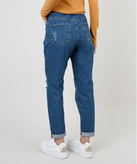 calca mom jeans cea