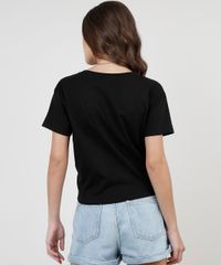 Blusa-Feminina--No-Rain--Arco-Iris-com-No-Manga-Curta-Decote-Redondo-Preta-9917505-Preto_2
