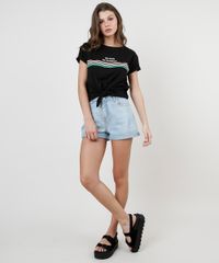 Blusa-Feminina--No-Rain--Arco-Iris-com-No-Manga-Curta-Decote-Redondo-Preta-9917505-Preto_3