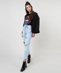 Blusa-Feminina-de-Banda-The-Rolling-Stones-Manga-Curta-Decote-Redondo-Preta-9894318-Preto_3