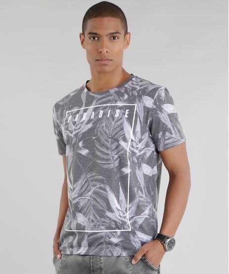 Camiseta-Estampada--Paradise--Cinza-8640034-Cinza_1