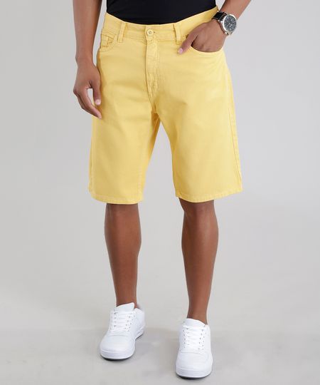 Bermuda-Slim-Amarela-8683265-Amarelo_1 Bermuda-Slim-Amarela-8683265-Amarelo_1