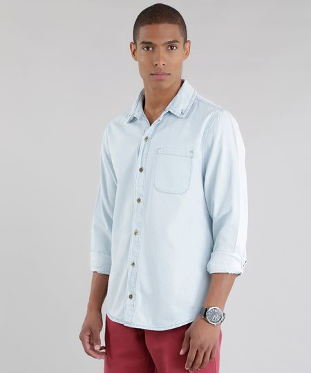 Camisa-Jeans-Azul-Claro-8640048-Azul_Claro_1 Camisa-Jeans-Azul-Claro-8640048-Azul_Claro_1
