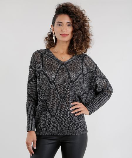 Sueter-em-Trico-com-Lurex-Preto-8473631-Preto_1 Sueter-em-Trico-com-Lurex-Preto-8473631-Preto_1