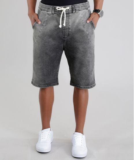 Bermuda-Jeans-Relaxed-Preta-8589980-Preto_1