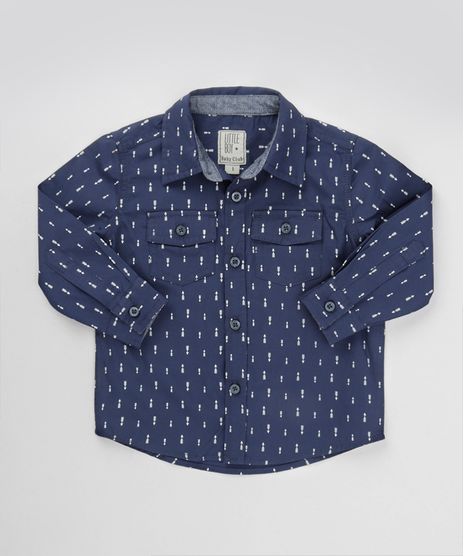 Camisa-Estampada-em-Algodao---Sustentavel-Azul-Marinho-8441590-Azul_Marinho_1
