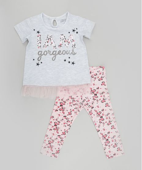 Conjunto-de-Blusa-com-Tule-Cinza-Mescla---Calca-Legging-Estampada-Floral-Rosa-Claro-8617748-Rosa_Claro_1