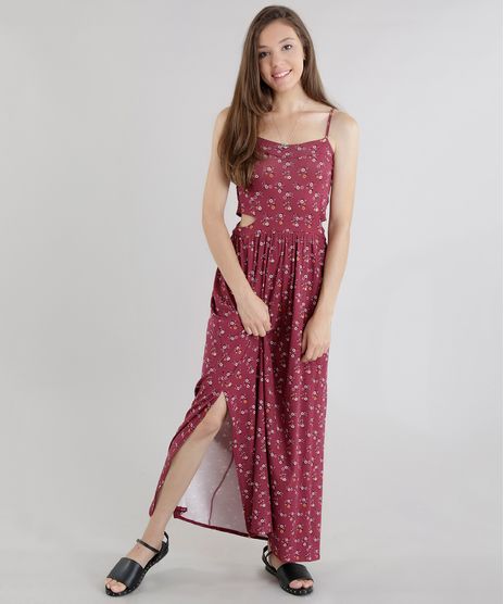 Vestido-Longo-Estampado-Floral-Vinho-8643327-Vinho_1