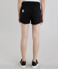 Short-com-Patchs-Mickey-Preto-8634639-Preto_2