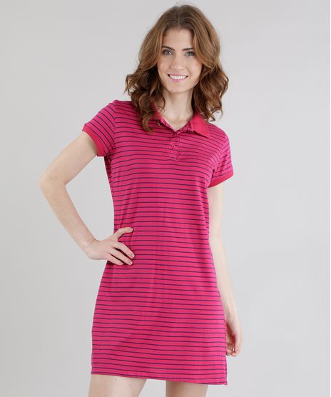 Vestido-Polo-Listrado-Rosa-Escuro-8574099-Rosa_Escuro_1
