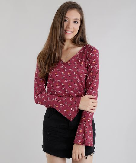 Blusa-Estampada-Floral-Vinho-8605218-Vinho_1 Blusa-Estampada-Floral-Vinho-8605218-Vinho_1