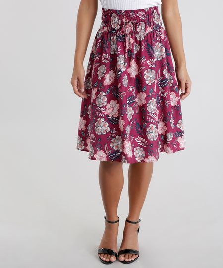Saia-Estampada-Floral-Vinho-8676219-Vinho_1 Saia-Estampada-Floral-Vinho-8676219-Vinho_1