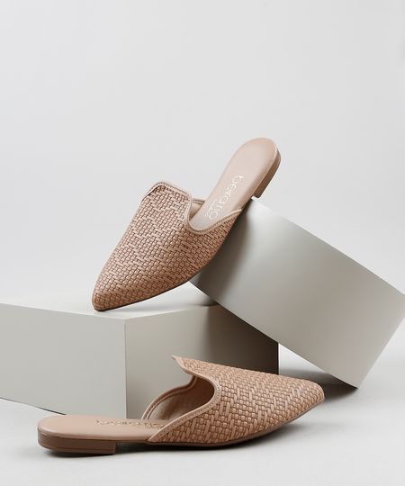 Mule-Feminino-Beira-Rio-Texturizada-Bico-Fino-Bege-9802992-Bege_1