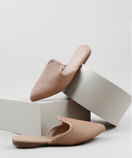 Mule-Feminino-Beira-Rio-Texturizada-Bico-Fino-Bege-9802992-Bege_1