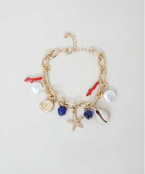 Pulseira-Feminina-com-Pingentes-Dourado-9860292-Dourado_1