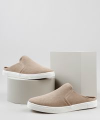 Tenis-Slip-On-Mule-Masculino-Oneself-com-Micro-Furos-Bege-9939391-Bege_1
