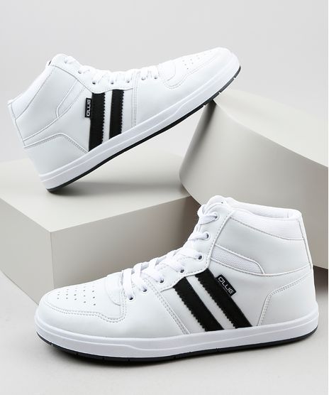 Tenis-Masculino-Ollie-Cano-Alto-com-Recortes-Branco-9924398-Branco_1