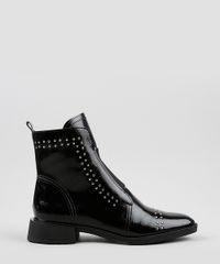 Bota-Feminina-Oneself-Cano-Curto-Salto-Baixo-com-Tachas-Preta-9942444-Preto_2