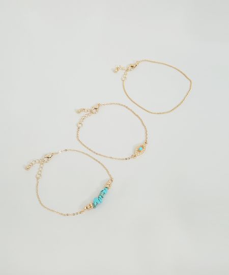Kit-de-3-Pulseiras-Femininas-com-Pedras-Sinteticas-Dourado-9860338-Dourado_1