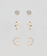 Kit-de-3-Brincos-Femininos-com-Strass-Dourado-9860314-Dourado_1