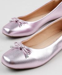 Sapatilha-Feminina-Via-Uno-Bico-Quadrado-Metalizada-com-Laco-Rosa-9944937-Rosa_3