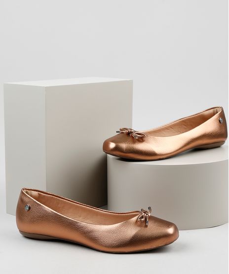 Sapatilha-Feminina-Via-Uno-Bico-Quadrado-Metalizada-com-Laco-Cobre-9944936-Cobre_1