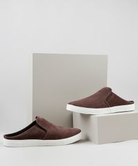 Tenis-Slip-On-Mule-Masculino-Oneself-com-Micro-Furos-Marrom-9939393-Marrom_1