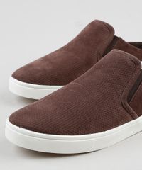 Tenis-Slip-On-Mule-Masculino-Oneself-com-Micro-Furos-Marrom-9939393-Marrom_3