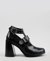 Bota-Feminina-Oneself-Salto-Alto-Grosso-Bico-Quadrado-Texturizado-Croco-com-Vazados--Preta-9942439-Preto_2