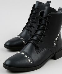 Bota-Coturno-Feminina-Oneself-Cano-Curto-Salto-Baixo-Grosso-com-Tachas-Preta-9942438-Preto_3