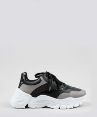 Tenis-Feminino-Oneself-Sneaker-Chunky-com-Recortes-Bicolor-Preto-9906437-Preto_2
