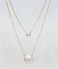 Colar-Feminino-Duplo-com-Pingente-Perolado-Dourado-9860328-Dourado_1