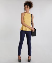 Calca-Skinny-de-Piquet-em-Algodao---Sustentavel-com-Cinto-Azul-Marinho-8445188-Azul_Marinho_3