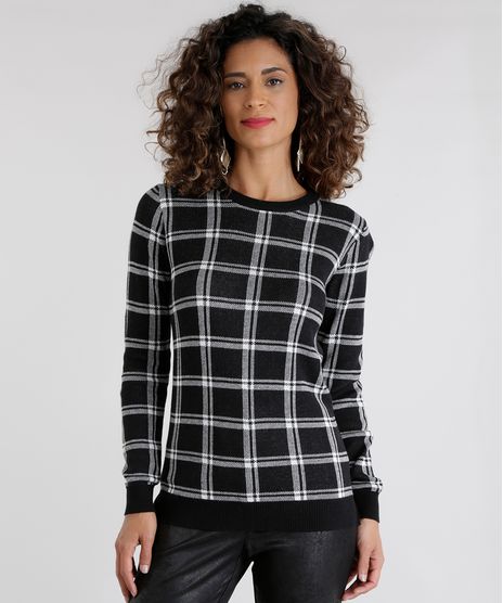 Sueter-em-Jacquard-Xadrez-Preto-8481605-Preto_1