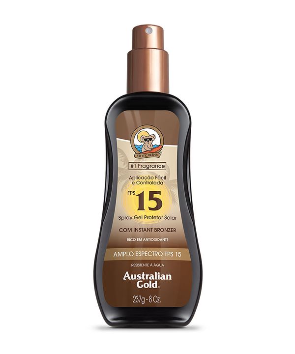 protetor solar australian gold spray gel FPS 15 237ml 235 ML