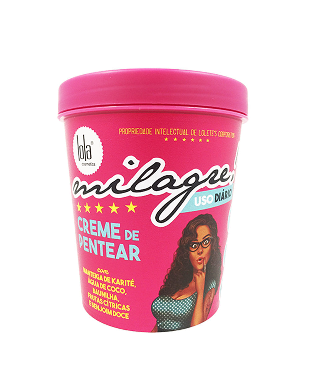 Creme de pentear Milagre Lola Cosmetics 450g Creme de pentear Milagre Lola Cosmetics 450g